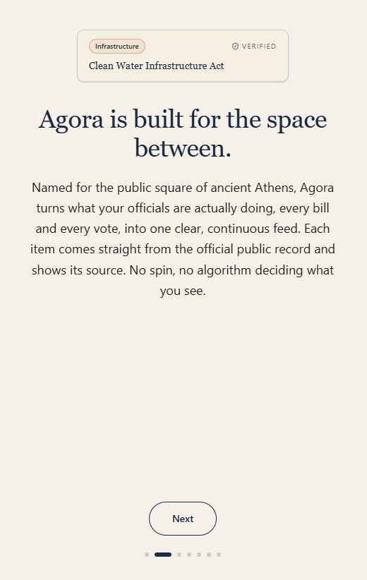 A screenshot of the Agora alpha demo